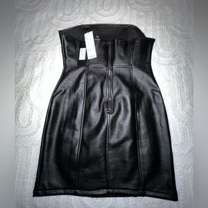 Urban outfitters black leather dress